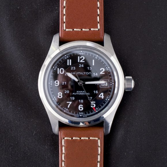 Hamilton Khaki Field Automatic Watch + new Strap - Picture 3 of 11